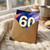 60th Birthday Card, Bold Abstract Number 60 Design