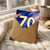 70th Birthday Card, Bold Abstract Number 70 Design