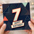 7th Birthday Card, Happy Birthday Geometric Number 7 Card