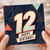 12th Birthday Card, Modern Geometric Happy Birthday Card