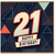 21st Birthday Card, Modern Geometric Happy Birthday Card