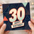 30th Birthday Card, Happy Birthday Card