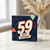 59th Birthday Card, Happy Birthday Geometric Number 59 Card