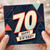 70th Birthday Card, Happy Birthday Geometric Number 70 Card