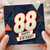 88th Birthday Card, Happy Birthday Geometric Number 88 Card