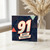 91st Birthday Card, Bold Geometric Happy Birthday Card