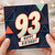 93rd Birthday Card, Happy Birthday Card for 93 Year Old, Geometric Retro Design