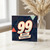 99th Birthday Card, Happy Birthday Card for 99 Year Old, Geometric Retro Birthday Card