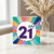 21st Birthday Card, Today 21 Colourful Retro Celebration Card