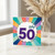 50th Birthday Card, Colourful Today 50 Design