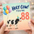 88th Birthday Card, Holy Cow You're 88 Funny Cow Birthday Card