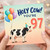 97th Birthday Card, Holy Cow You're 97 Cow Birthday Card