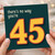 45th Birthday Card, Funny There’s No Way You’re 45 Card
