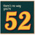 52nd Birthday Card, There’s No Way You’re 52 Funny Birthday Card