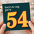 54th Birthday Card, There's No Way You're 54 Card
