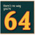 64th Birthday Card, There’s No Way You’re 64 Funny Birthday Card