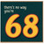 68th Birthday Card, There's No Way You're 68 Funny Birthday Card