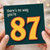 87th Birthday Card, There's No Way You're 87 Funny Birthday Card