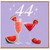 44th Birthday Card, Fruit Cocktail Birthday Card