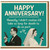 Funny Anniversary Card for Husband or Wife - Dark Humour 'I Didn't Realise It'd Take So Long for Death to Do Us Part' - Retro Bride and Groom - Humorous Couple Card