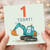1st Birthday Card, Cute Excavator Birthday Card