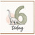 6th Birthday Card, Dinosaur Today Design
