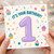 1st Birthday Card, It’s Your Birthday Cute Cupcake Design