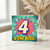 4th Birthday Card, Comic Pop Art Boss Birthday Card