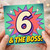 6th Birthday Card, 6 & The Boss Comic Style Card