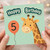 5th Birthday Card, Cute Giraffe Balloon Happy Birthday Card