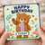 1st Birthday Card, Cute Teddy Bear Birthday Card, Happy 1 Today Card