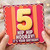 5th Birthday Card, Hip Hip Hooray It's Your Birthday Card