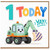 1st Birthday Card, Cute Excavator Birthday Card