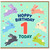 1st Birthday Card, Cute Bunny Hoppy Birthday Today Card