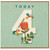 4th Birthday Card, Today Number 4 Floral Butterfly Card