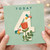 4th Birthday Card, Today Number 4 Floral Butterfly Card