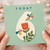 6th Birthday Card, Floral Butterfly Design