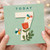 7th Birthday Card, Floral Butterfly Today Card