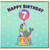 7th Birthday Card, Cute Seal Balloon Circus Birthday Card