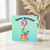 7th Birthday Card, Cute Seal Balloon Circus Birthday Card