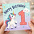 1st Birthday Card, Cute Unicorn Happy Birthday Card