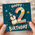 2nd Birthday Card, Penguin Happy Birthday Card