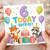 6th Birthday Card, Today Hooray Party Animals Birthday Card