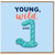 1st Birthday Card, Young, Wild and 1 Snake Design