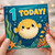 1st Birthday Card, Cute Under the Sea Pufferfish Card