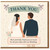 Wedding Thank You Card for Mum and Dad - Bride and Groom Illustration - Parents Appreciation from the Newlyweds - Thank You for All Your Help