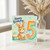 5th Birthday Card, Cute Bunny and Cupcake Birthday Card