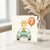 7th Birthday Card, Cute Giraffe Driving Car with Number 7 Balloon