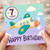 7th Birthday Card, Happy Birthday Airplane Card