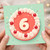 6th Birthday Card, Cake and Cherries Design